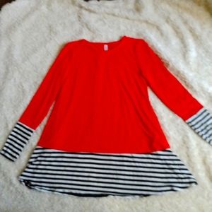 Zenana premium Tunic Shirts Red ♥️ or 🟣 Purple